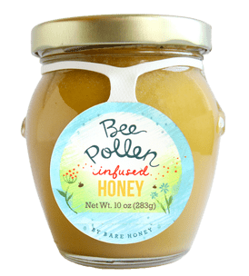 Bee Pollen Infused Honey, 10 oz Jar