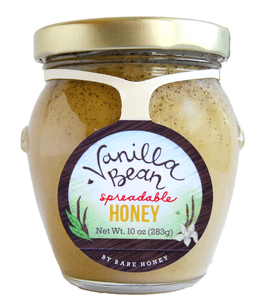 Vanilla Bean Spreadable Honey, 10 oz Jar